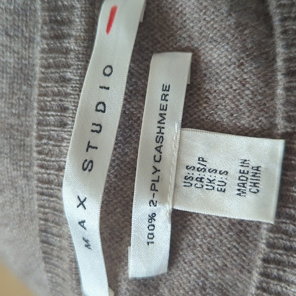 Max Studio 100% Cashmere 2 Ply Crewneck Pullover Sweater S - Picture 11 of 13